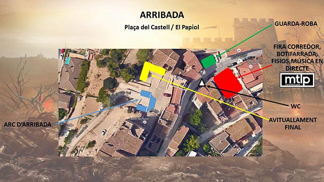 mapa arribada trail mitja del castell 2017