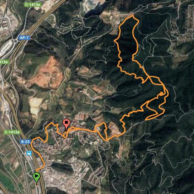 mapa itinerari mitja del castell experience