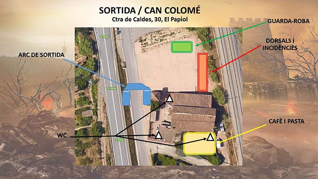 mapa sortida trail mitja del castell 2017